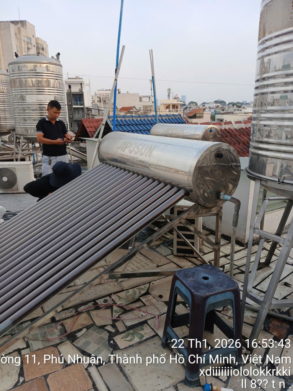 Sửa Máy Nước Nóng Năng Lượng Mặt Trời Bị Rỉ Nước ,Chảy Nước